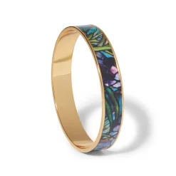 Magnolias and Irises Enamel Bangle*The Met Store New