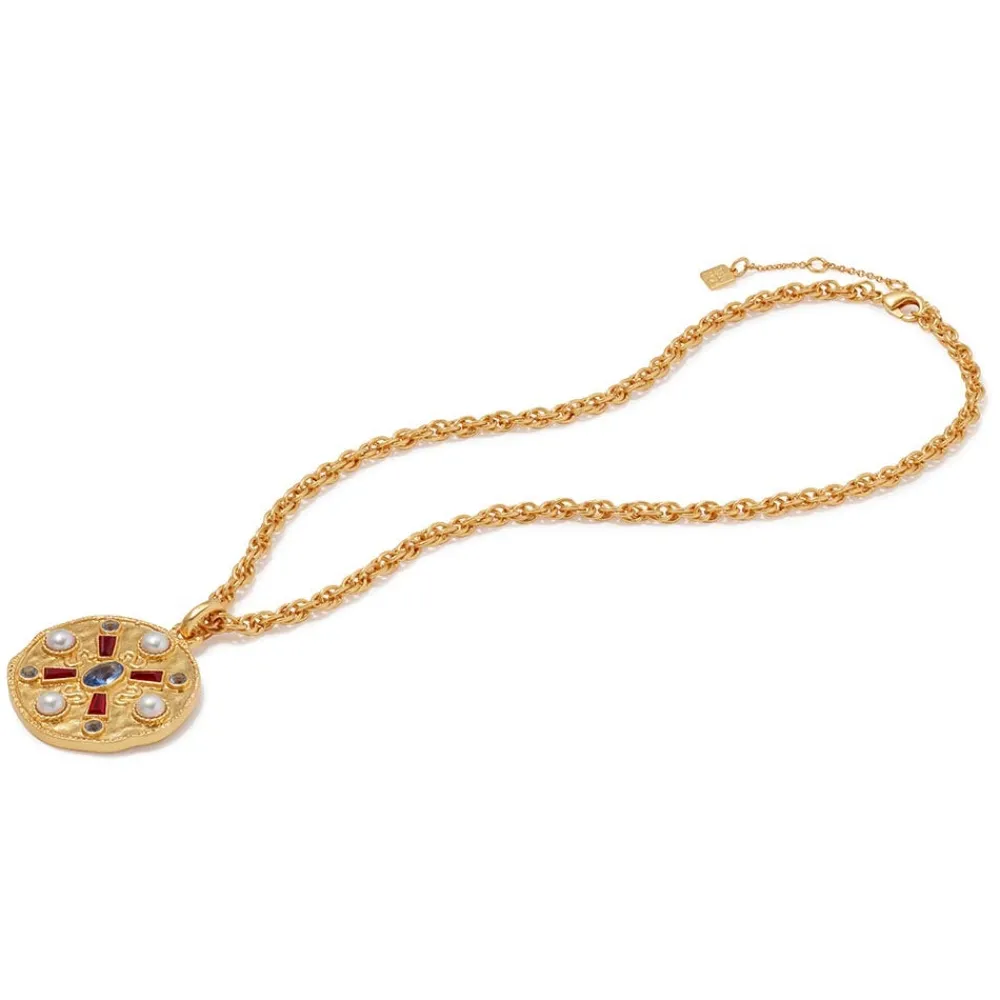 Medieval Stone Medallion Pendant Necklace*The Met Store New