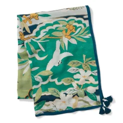 Ming Birds and Flowering Branches Oversize Oblong Scarf*The Met Store Best Sale