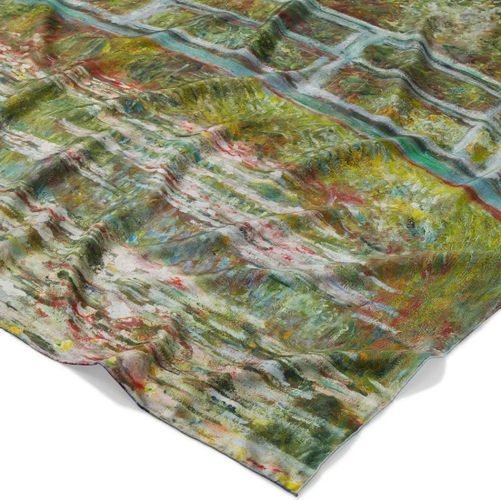 Monet Blooms Double-Sided Square Silk Scarf*The Met Store Discount