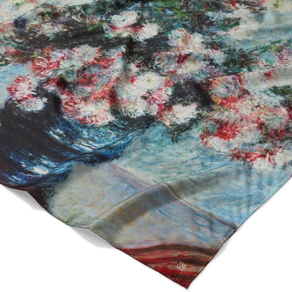 Monet Blooms Double-Sided Square Silk Scarf*The Met Store Discount