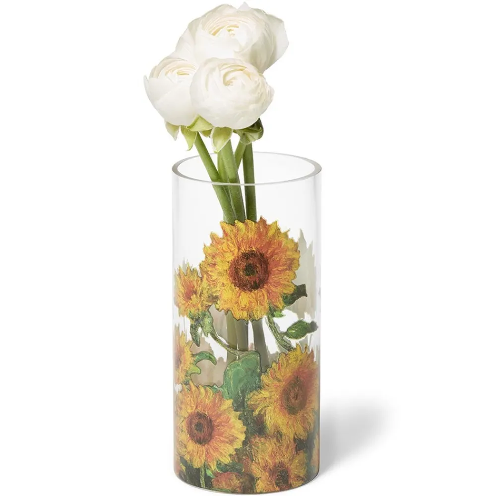 Monet Sunflowers Glass Vase*The Met Store Best