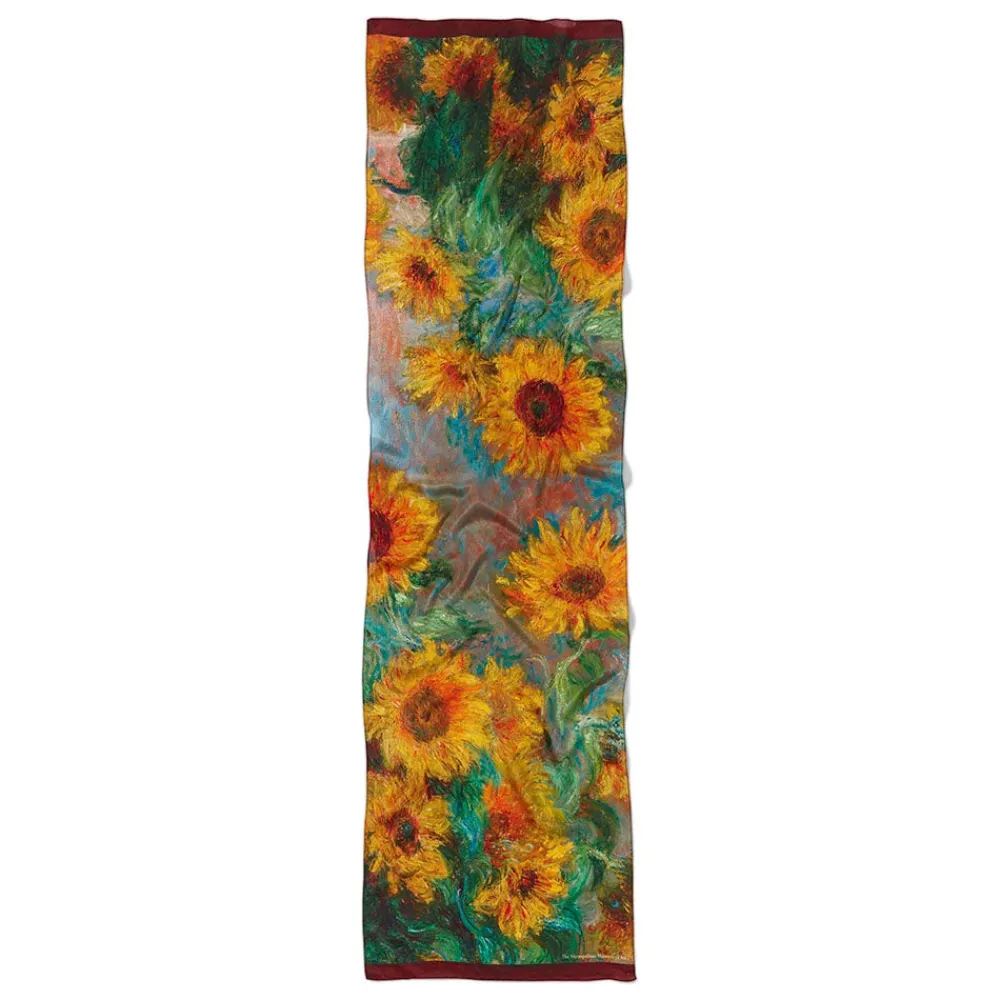 Monet Sunflowers Oblong Silk Scarf*The Met Store Sale