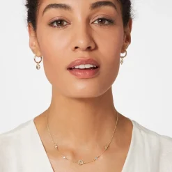Moon and Star Hoop Earrings*The Met Store Cheap