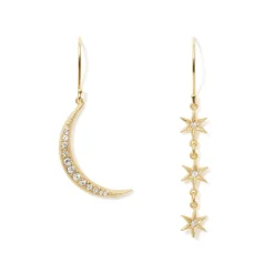 Moon and Stars Drop Earrings*The Met Store Clearance