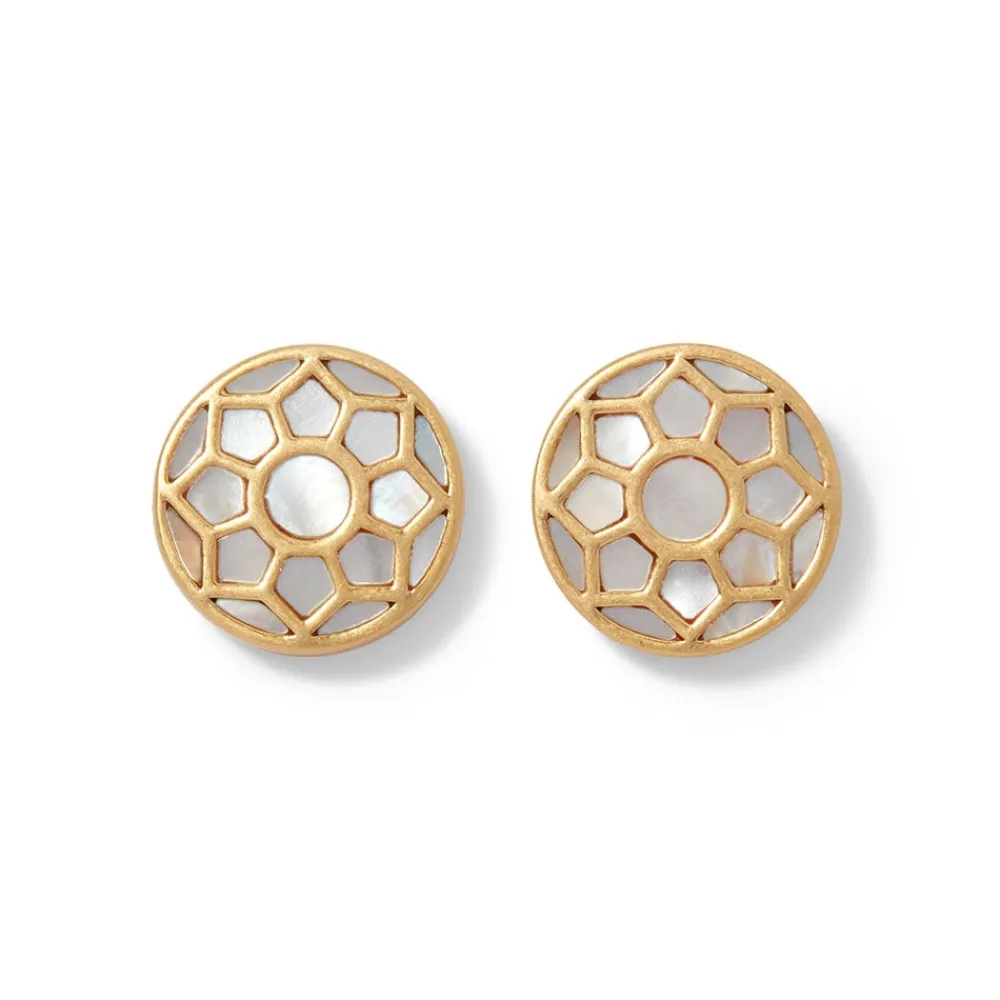 Mother-of-Pearl Mosaic Stud Earrings*The Met Store Clearance