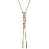 Mother-of-Pearl Tile Double Lariat Necklace*The Met Store Shop