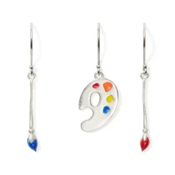 Paintbrush and Palette Drop Earrings*The Met Store Outlet