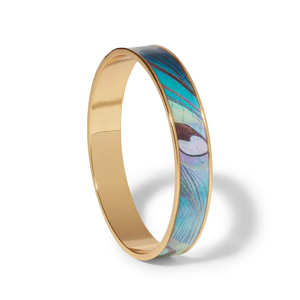 Peacock Feather Enamel Bangle*The Met Store Best Sale
