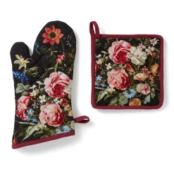 Peeters Bouquet of Flowers Pot Holder and Oven Mitt Set*The Met Store Flash Sale