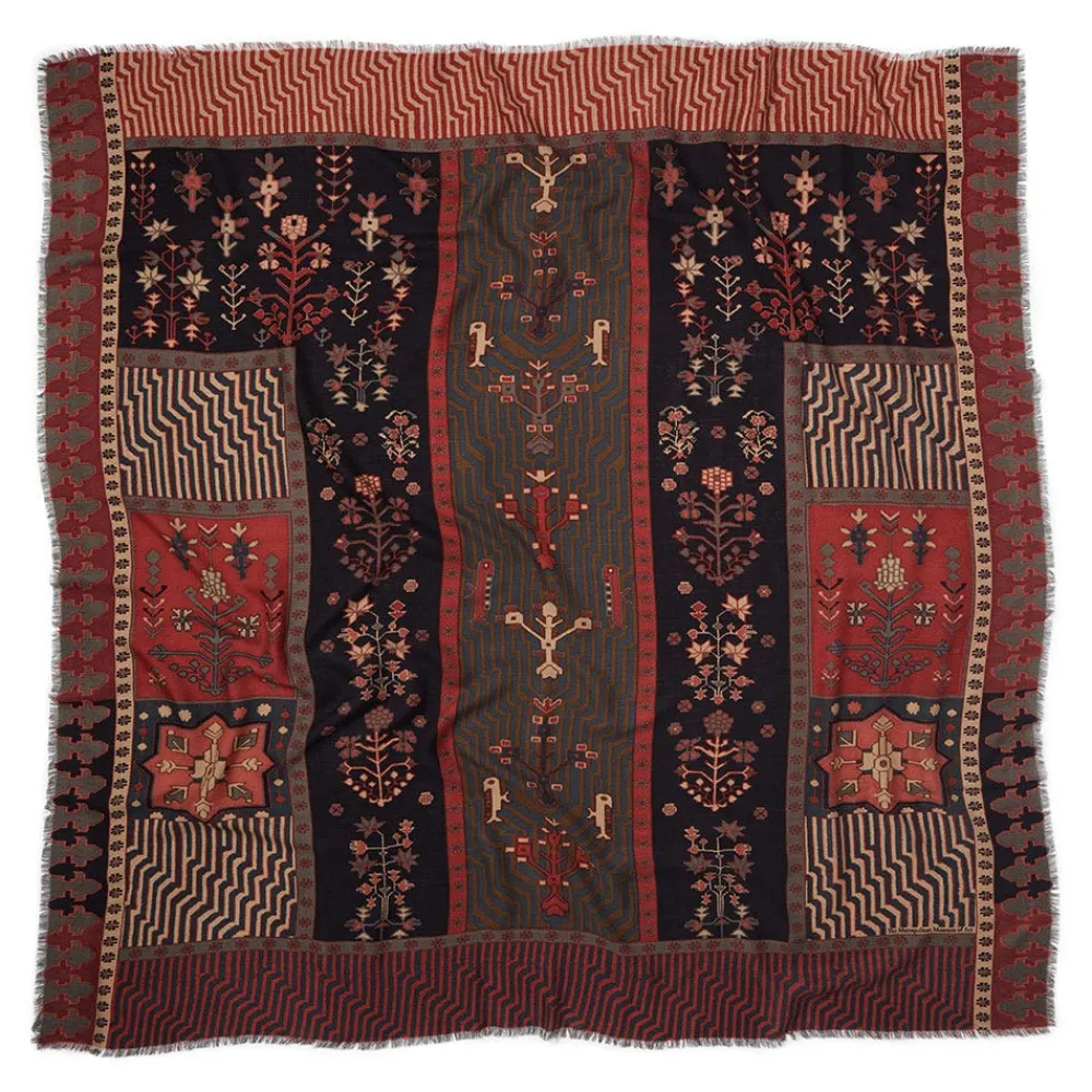 Persian Garden Oversize Square Wool Scarf*The Met Store Cheap