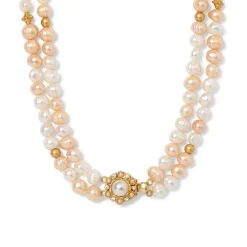 Philippine Pearl Double-Strand Necklace and Linear Drop Earrings Set*The Met Store Sale