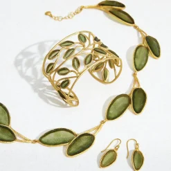 Sage Leaf Choker*The Met Store Hot