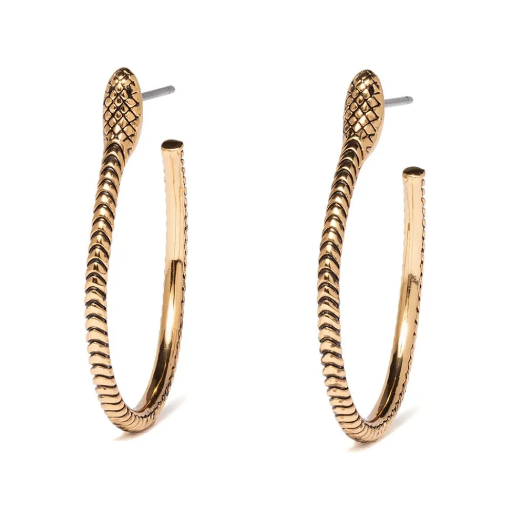 Serpentine Hoop Earrings*The Met Store Hot