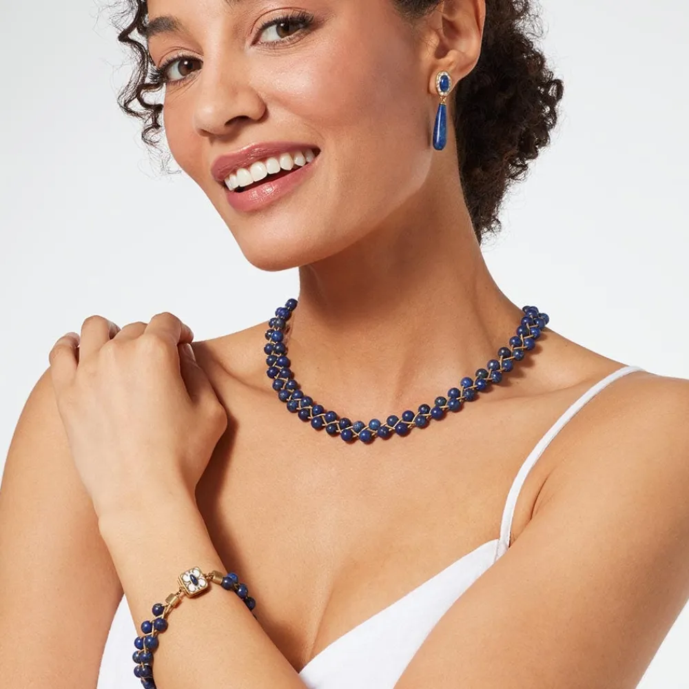 Spanish Baldric Lapis Braided Necklace*The Met Store Shop