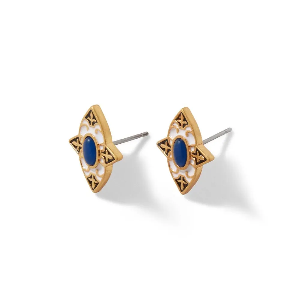 Spanish Baldric Lapis Stud Earrings*The Met Store Discount