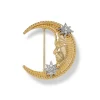 Spanish Day and Night Moon Brooch*The Met Store Fashion