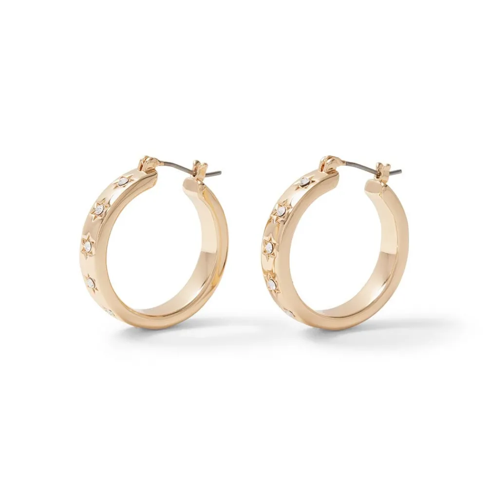 Star Hoop Earrings*The Met Store Cheap