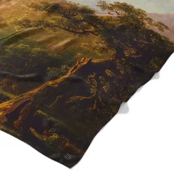 Sublime Landscapes Durand Oversize Oblong Silk Scarf*The Met Store Online