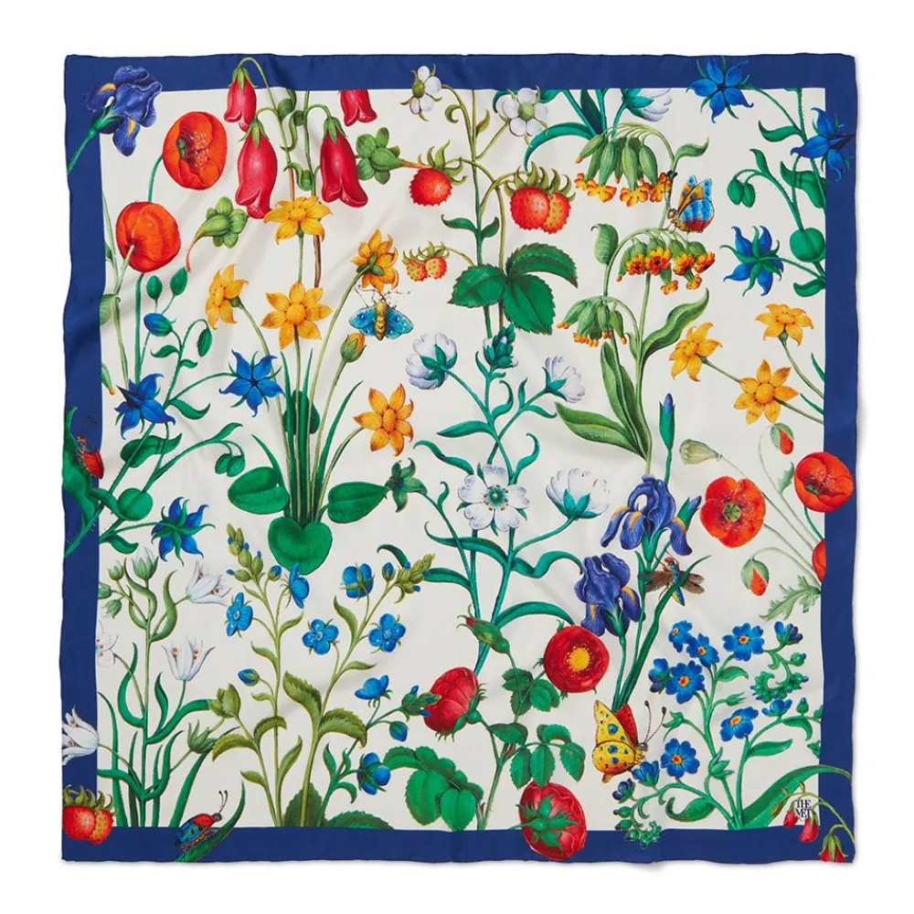 The Met Cloisters Garden Square Silk Scarf*The Met Store Discount