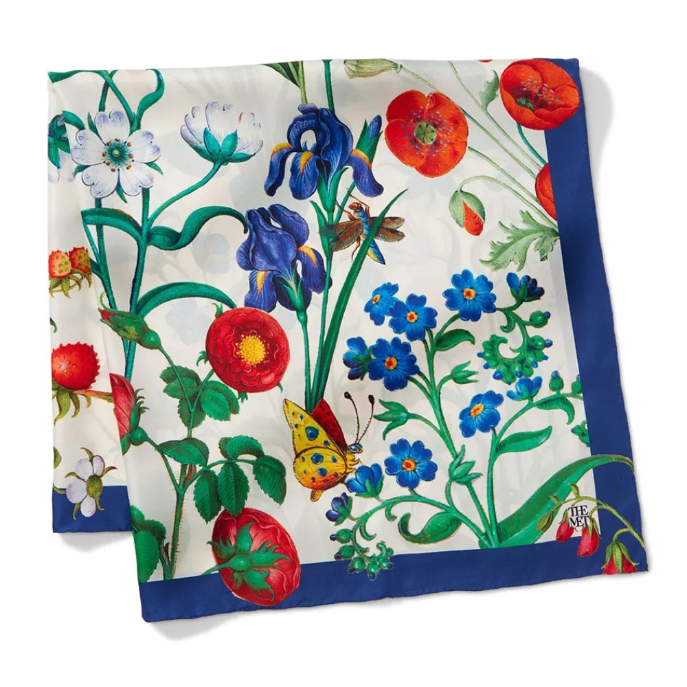 The Met Cloisters Garden Square Silk Scarf*The Met Store Discount