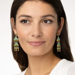 Tibetan Mandala Fringe Drop Earrings*The Met Store Best
