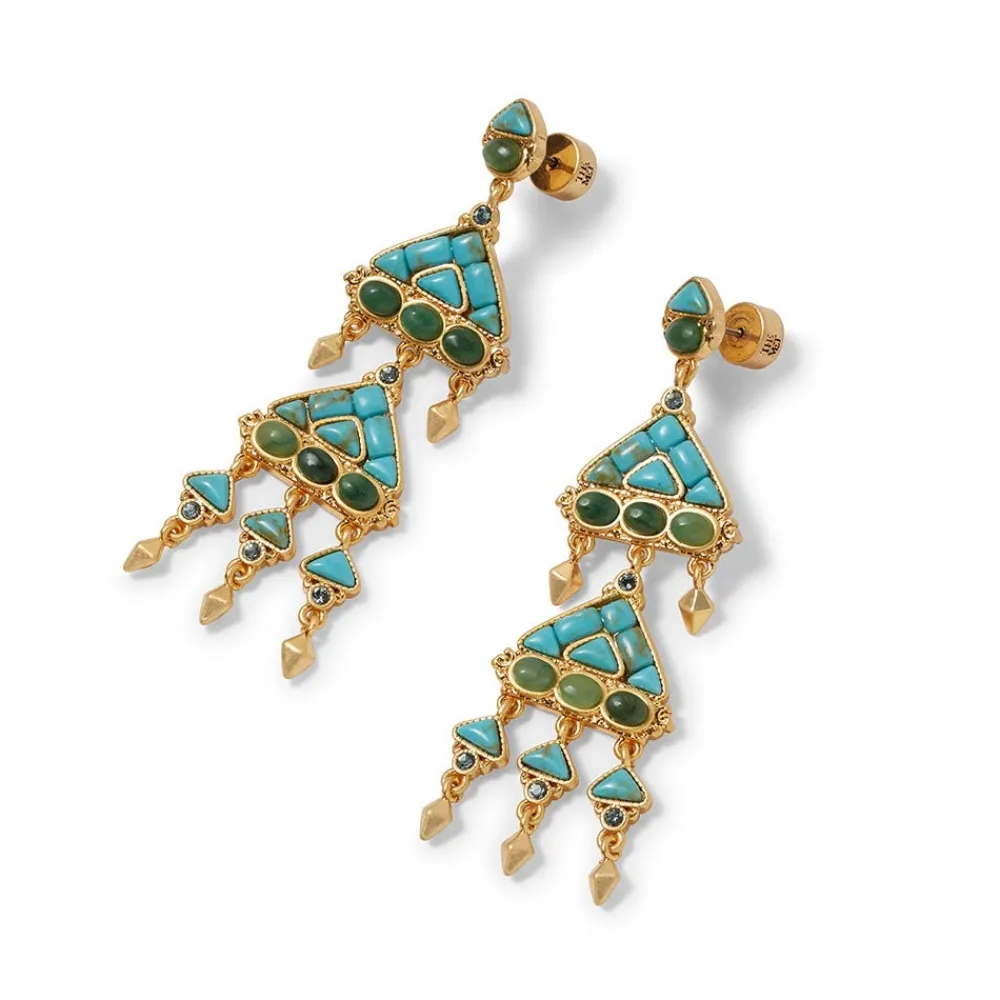 Tibetan Mandala Fringe Drop Earrings*The Met Store Best