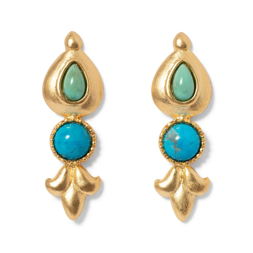 Tibetan Turquoise Drop Earrings*The Met Store Flash Sale