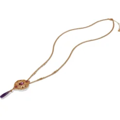 Turkish Amethyst Long Pendant Necklace*The Met Store Cheap
