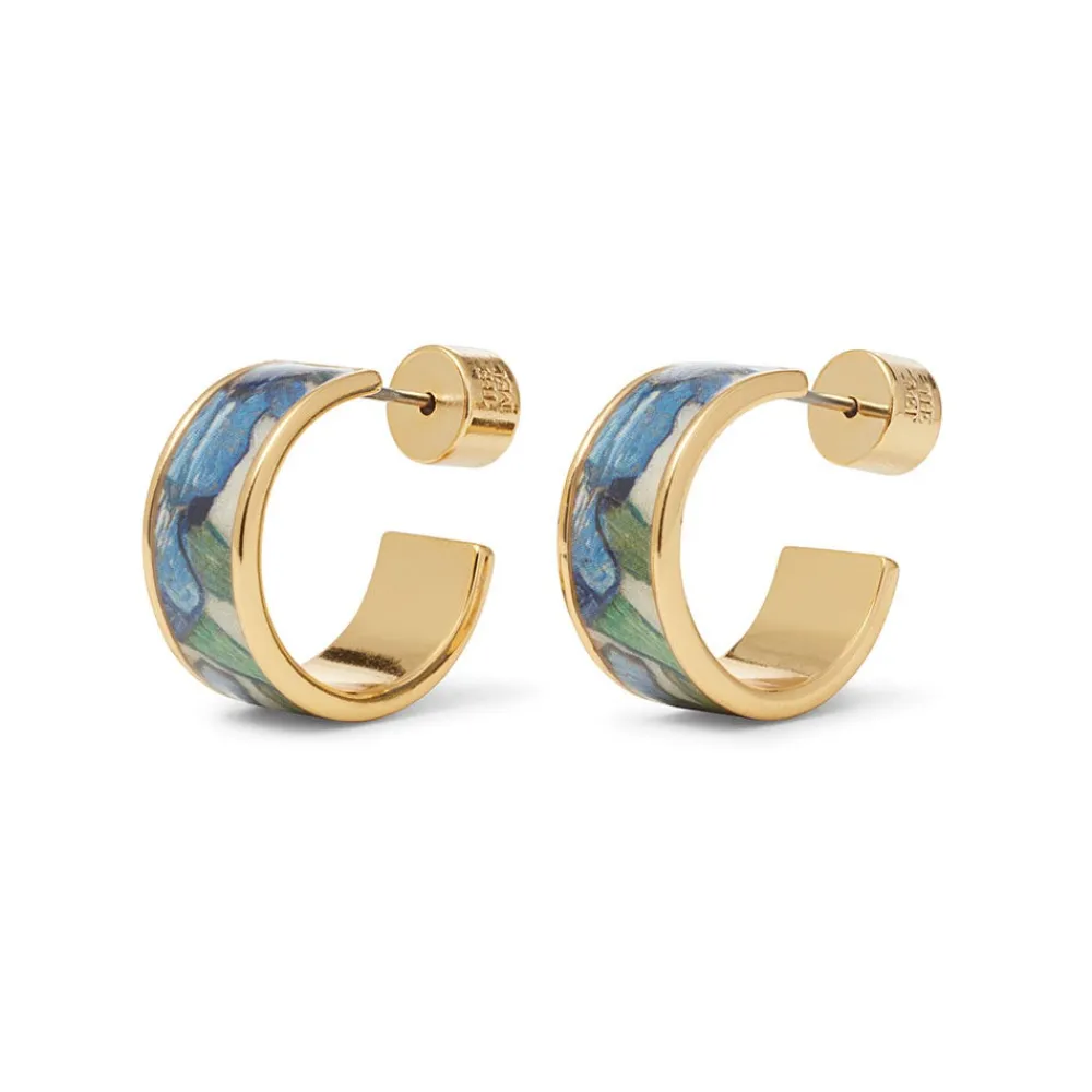 Van Gogh Irises Enamel Hoop Earrings*The Met Store Cheap