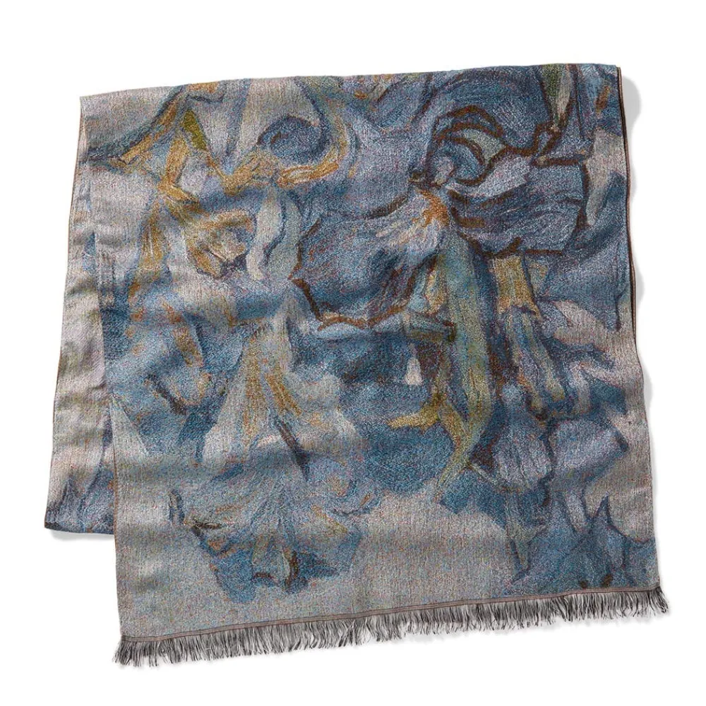 Van Gogh Irises Wool-Blend Shawl*The Met Store Best