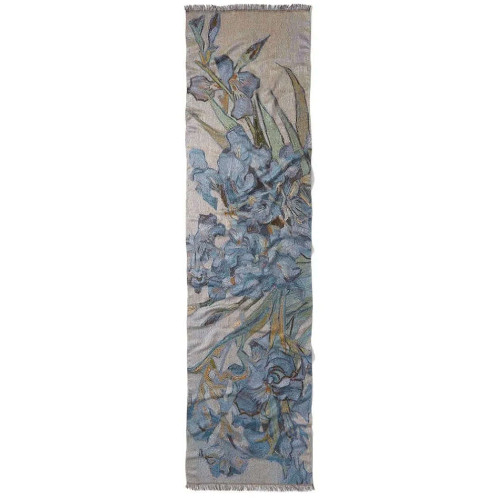 Van Gogh Irises Wool-Blend Shawl*The Met Store Best