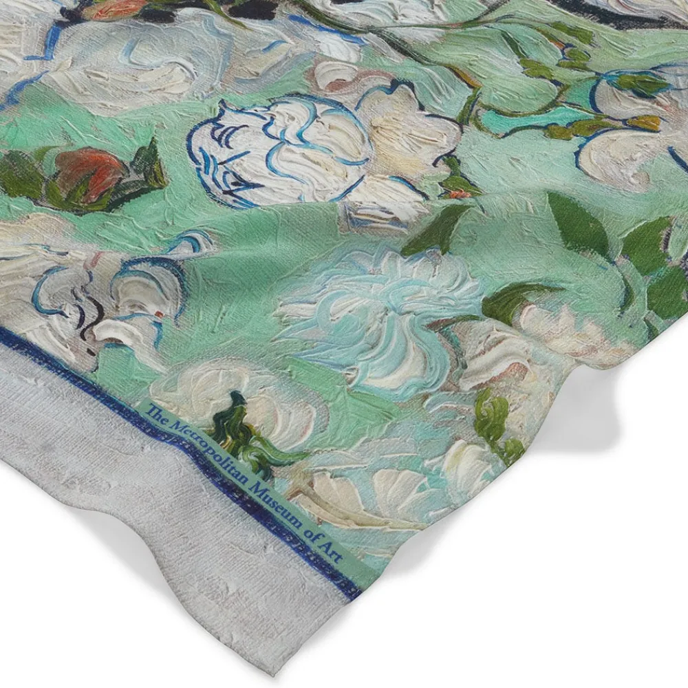 Van Gogh Roses Oblong Silk Scarf*The Met Store Fashion