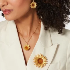 Van Gogh Sunflower Brooch*The Met Store Best