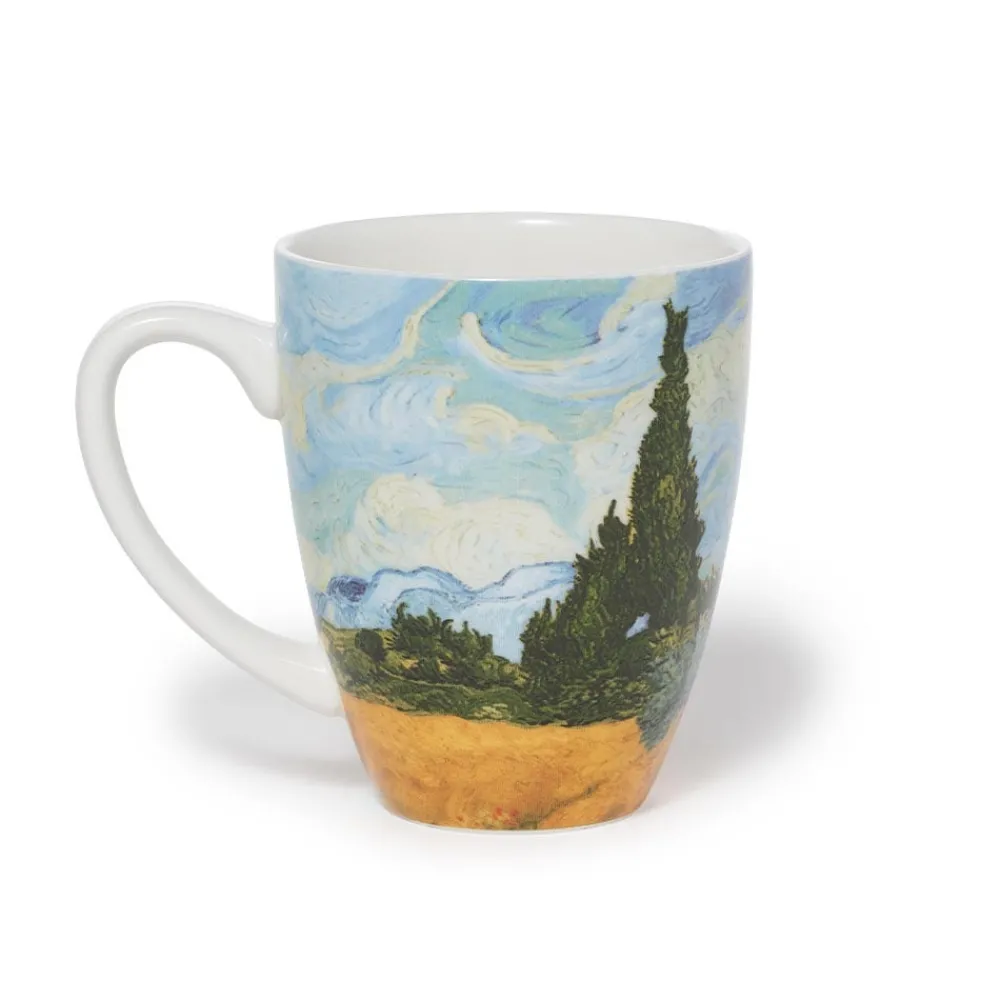 Van Gogh Wheat Field with Cypresses Covered Mug with Tea Infuser*The Met Store Outlet