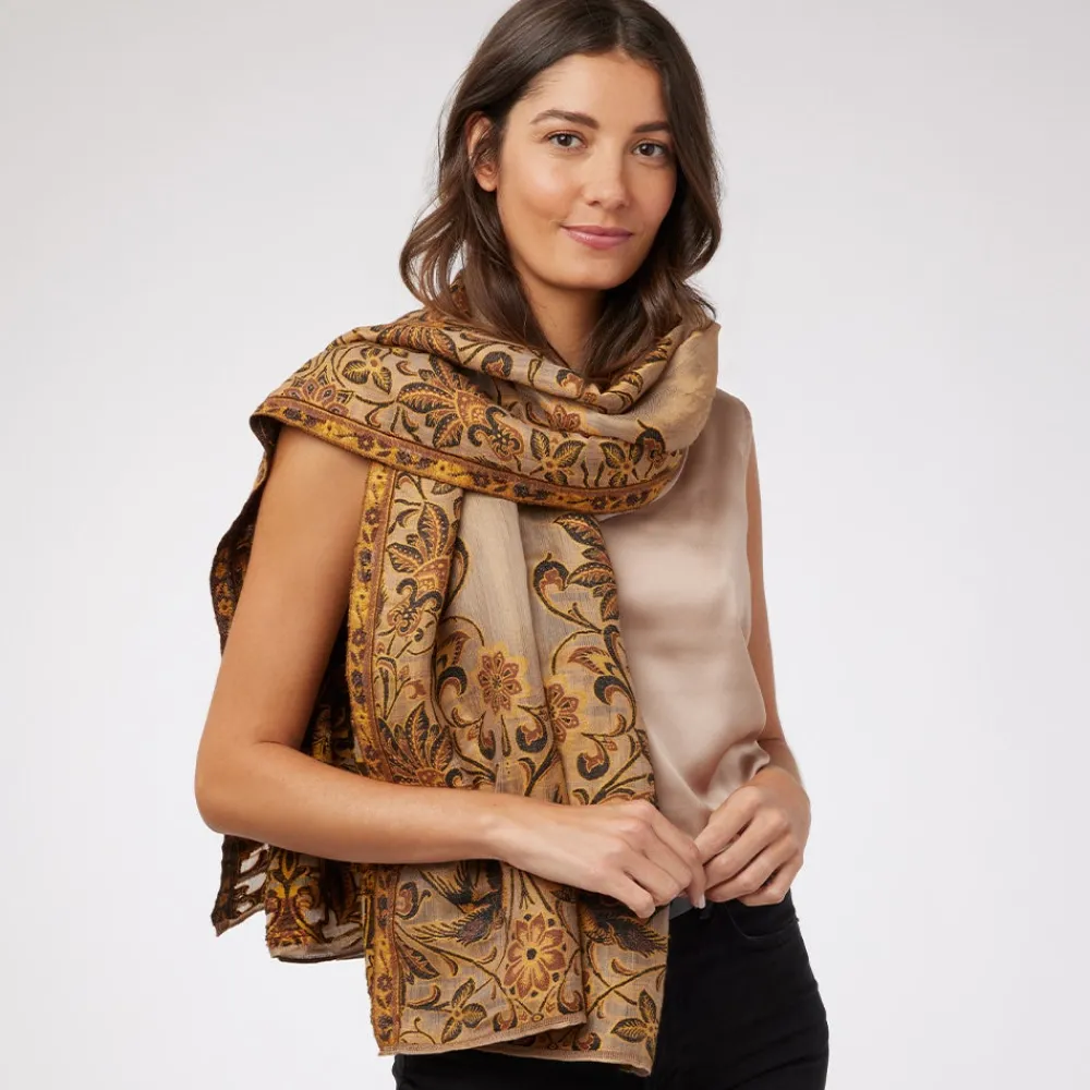 Victorian Foliate Jacquard Shawl*The Met Store Discount