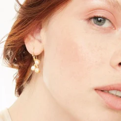 Willow Catkins Pearl Bib Necklace and Drop Earrings Set*The Met Store Cheap